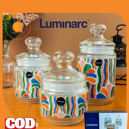 Luminarc 3pc Jar Set