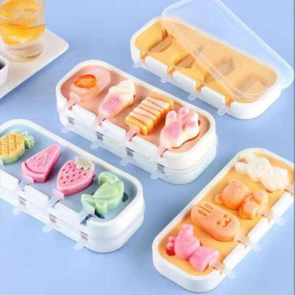 Reusable Popsicle Mold with Lid and Sticks