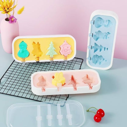 Reusable Popsicle Mold with Lid and Sticks