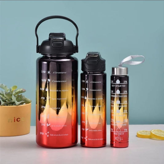 3pc Metallic Gradient Bottles