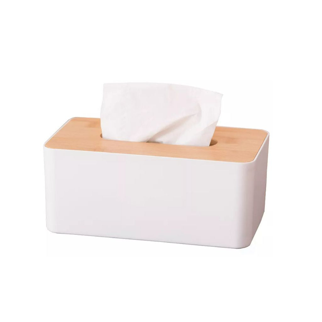 Bamboo Lid Tissue Box