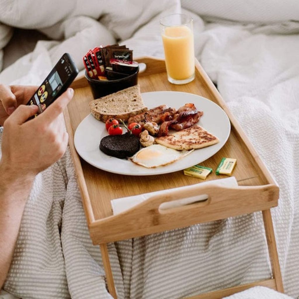 Bamboo Bed Folding Tray