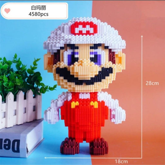 Giant Character Blocks 4500pcs -Mario (white)