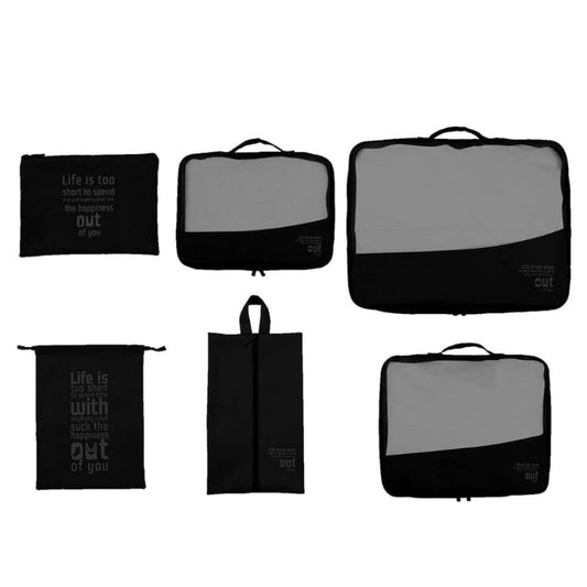 6pc Waterproof laundry travel pouch 