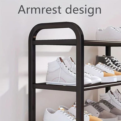 4 Layer Shoe Rack - Black