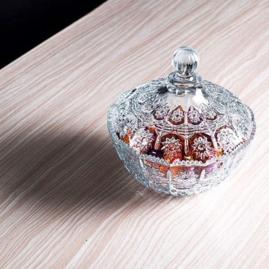 Fujin Glass Sugar Bowl