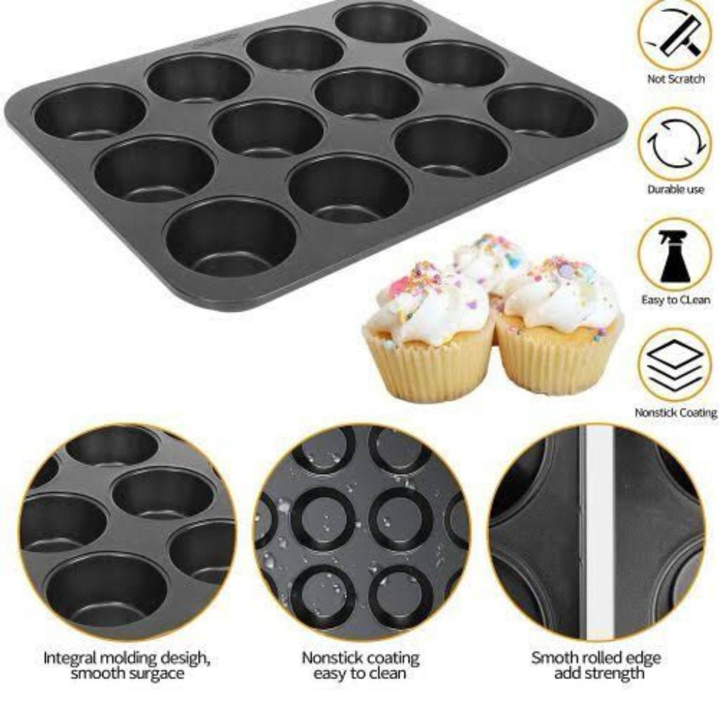 Non Stick 12 Cup Muffin Pan 