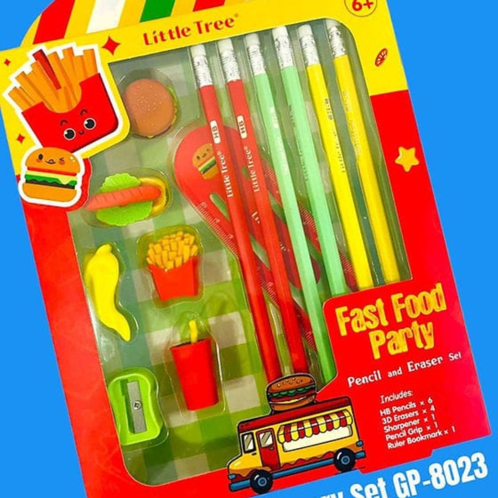 13pc pencil and eraser set 