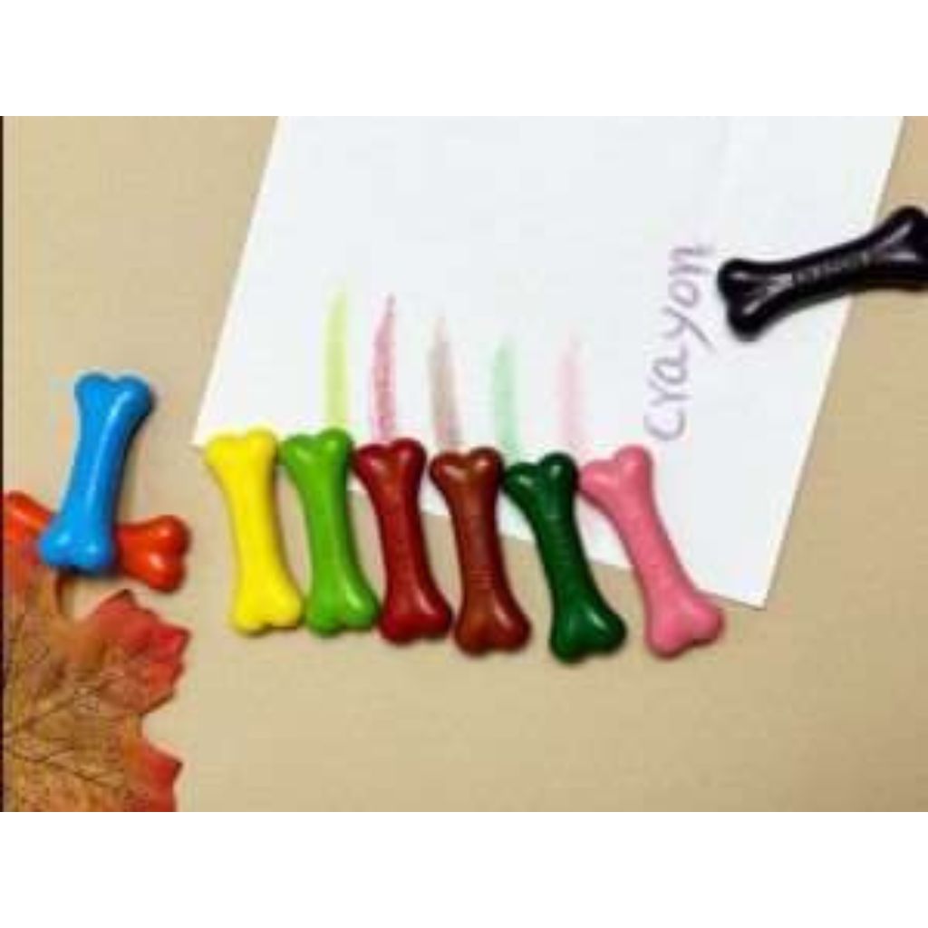 12pc Bone Shaped Crayons