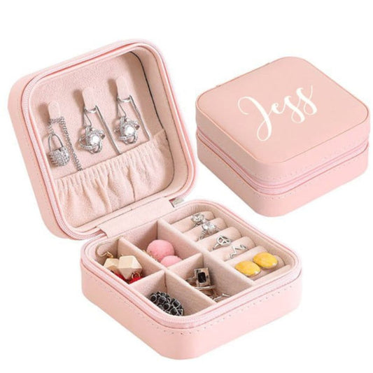 Square Travel Jewelry Box 