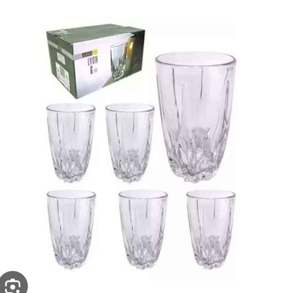 6pc Lyon Glasses 265ml