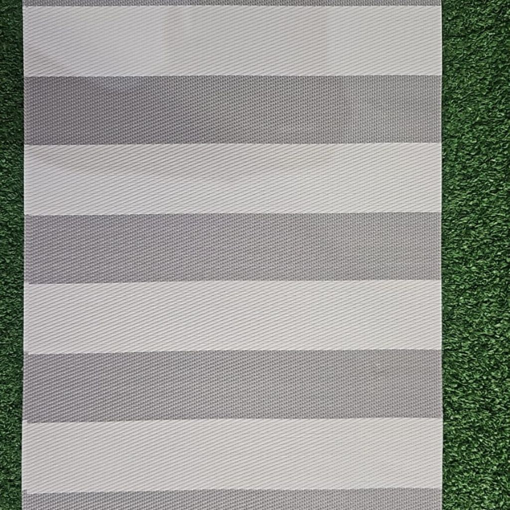 4pc Grey Stripe Placemat