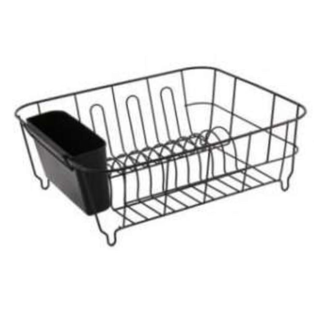 Single Layer Dish Rack- Black