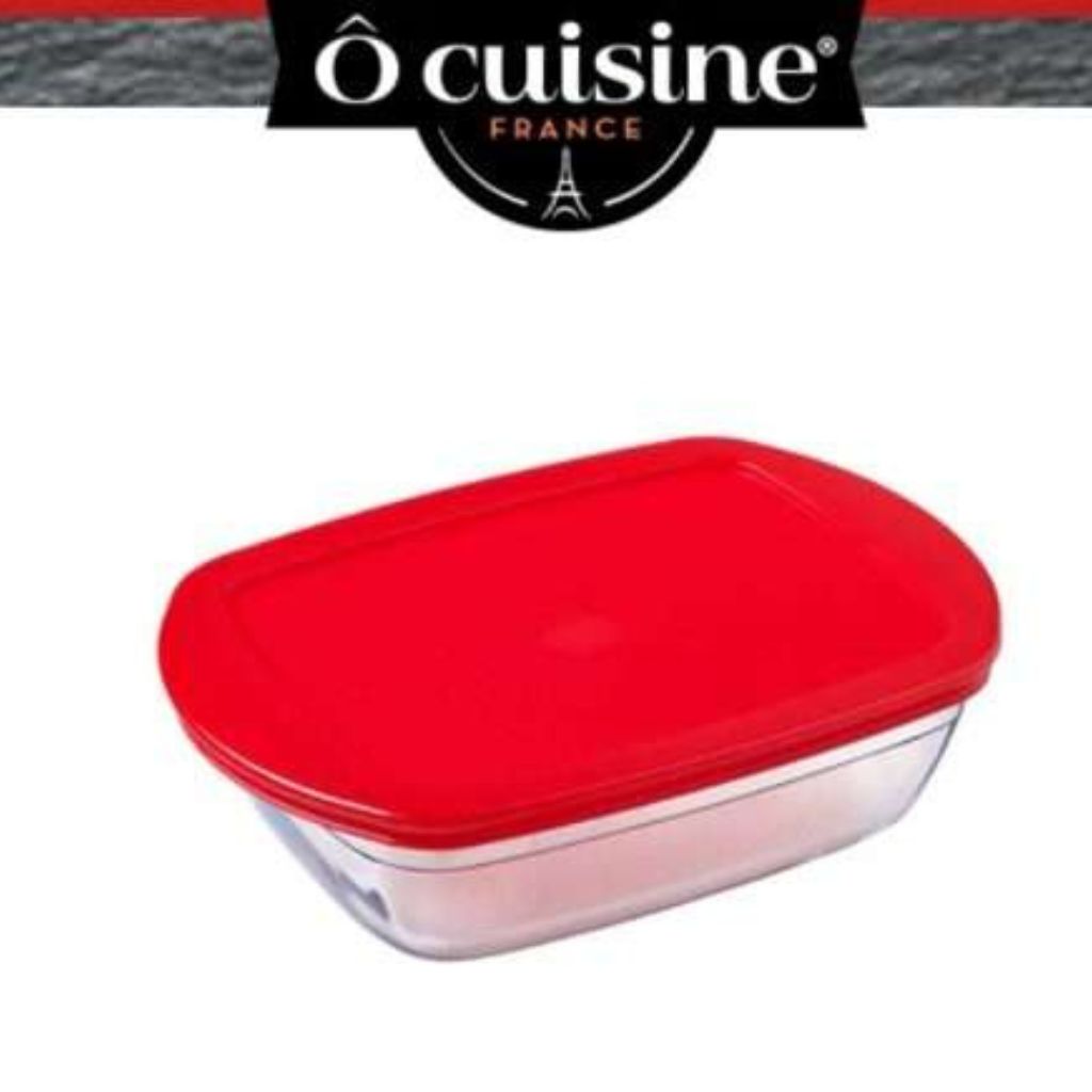 Cuisine Airtight Glass Storage With Flaps- 3.3L