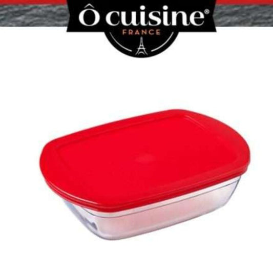 Cuisine Airtight Glass Storage With Flaps- 1.7L