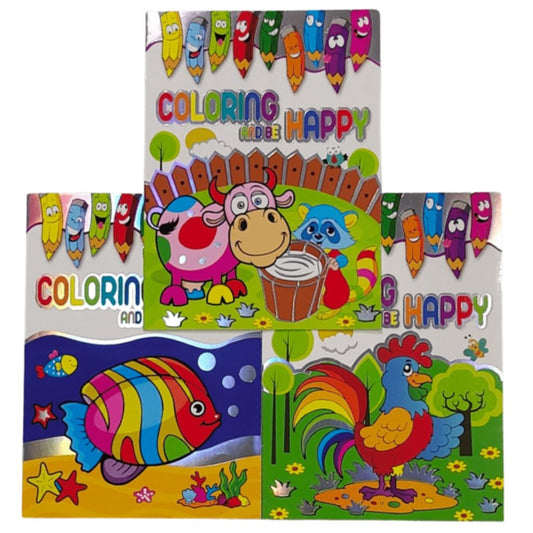 Coloring and Be Happy - 16 Page Coloring Book