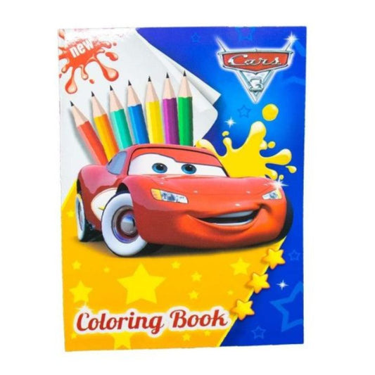 Cars Drawing and Coloring Book - 12 Pages