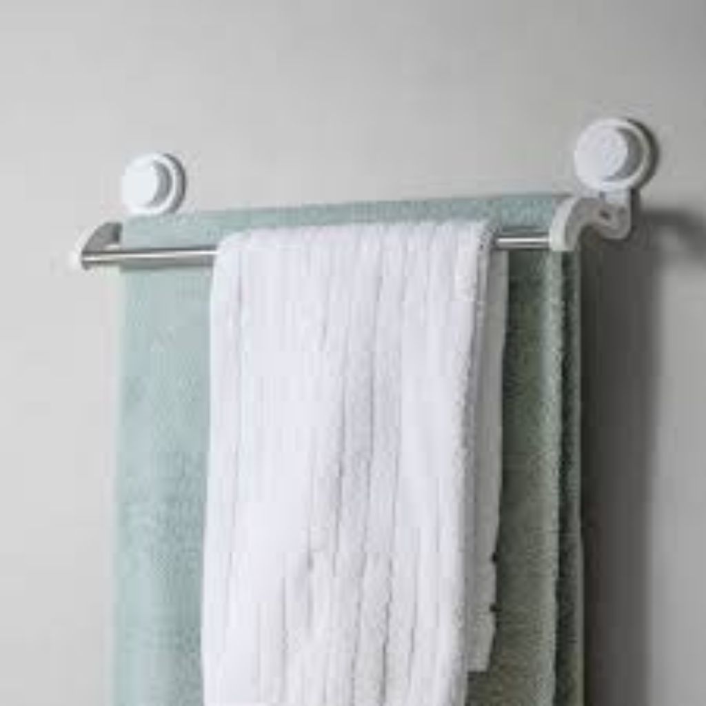 Bathlux Towel Holder with Suction Cups - Single Pole