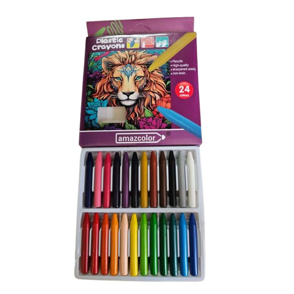 24pc Plastic Crayons 