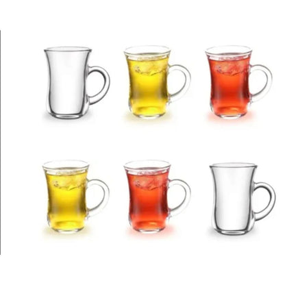 Pasabache 6pc Keyif Turkish Cup With Handle-145ml