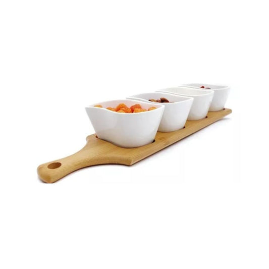 Danny Home Bamboo Paddle Board with Bowls