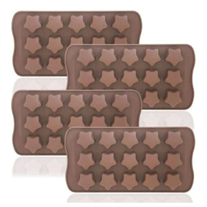 12 Slot Star Silicone Chocolate Mould