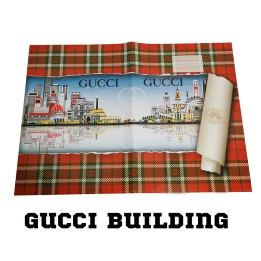 5pc A4 Book Covers- Gucci Building