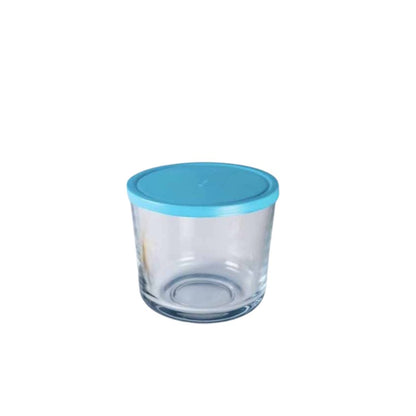 Paprik Glass Storage With Blue Lid