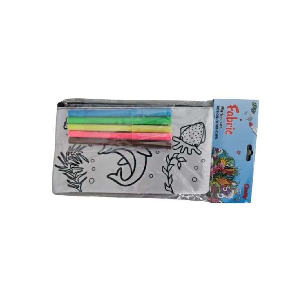 DIY Colour Your Own Pencil Case