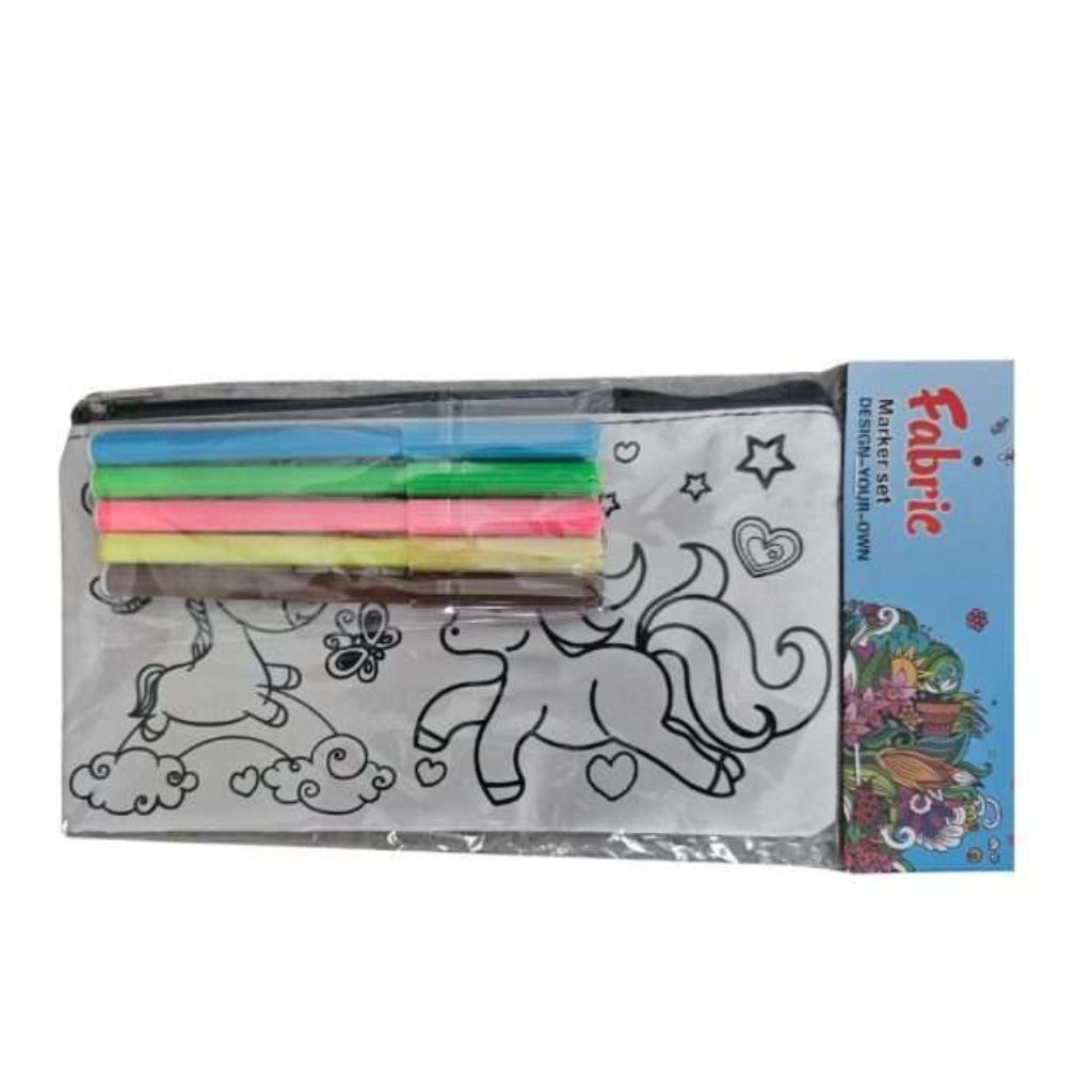 DIY Colour Your Own Pencil Case