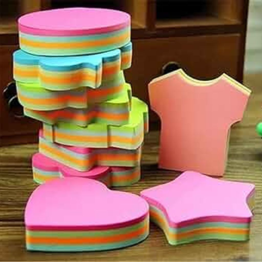 100 Pc Shaped Sticky Notes