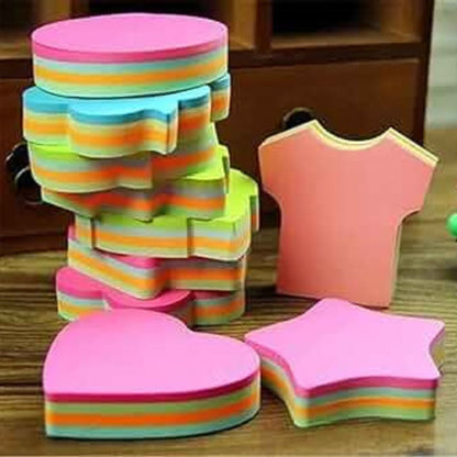 100 Pc Shaped Sticky Notes