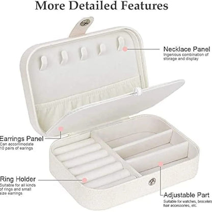 3 Layer Travel Leatherette Jewelry Box