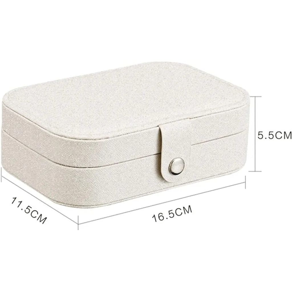 3 Layer Travel Leatherette Jewelry Box