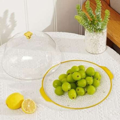 Round Acrylic Cake Dome and Tray Set