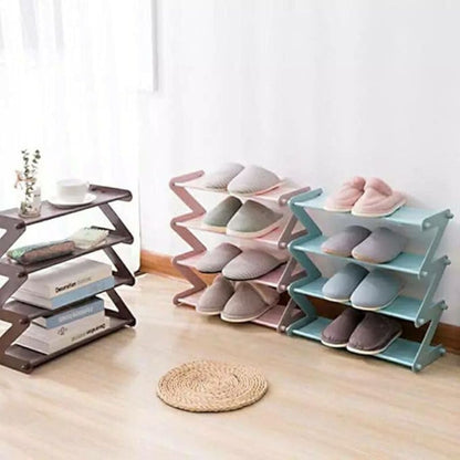 Bamboo Fabric Shoe Shelf