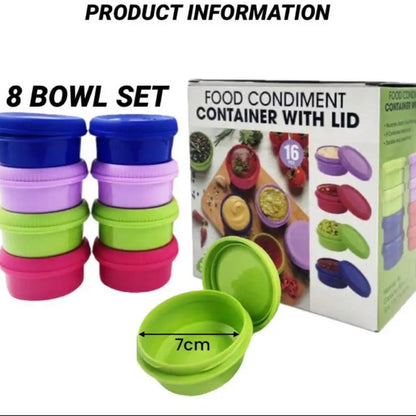 Condiment Bowl Set-8pc