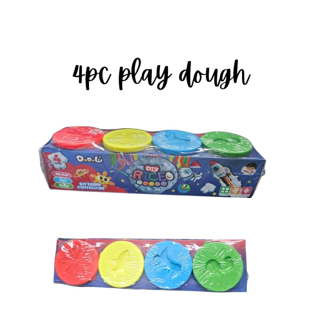 Diy Play Dough In Tubs